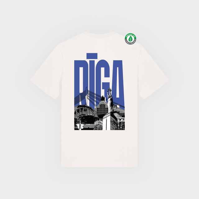 Organiskās kokvilnas T-krekls "Rīga"