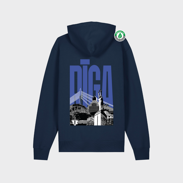 Organiskās kokvilnas hūdijs "Rīga"