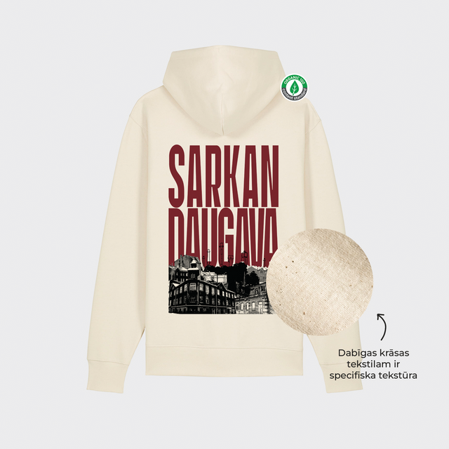 Organiskās kokvilnas hūdijs "Sarkandaugava"