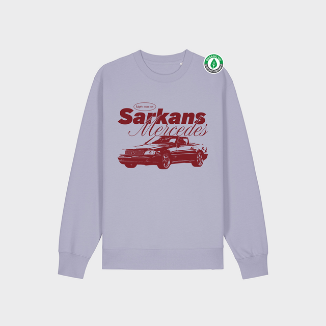 Organiskās kokvilnas džemperis "Sarkans Mercedes"