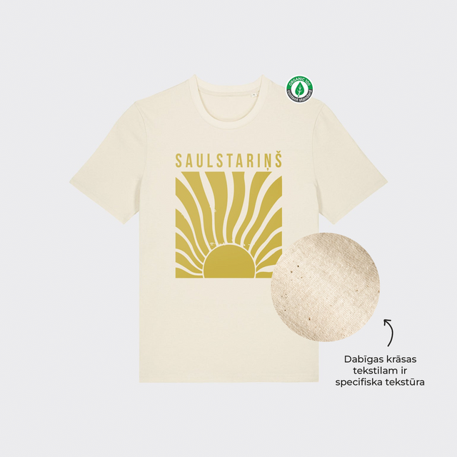 Organiskās kokvilnas T-krekls "SAULSTARIŅŠ"