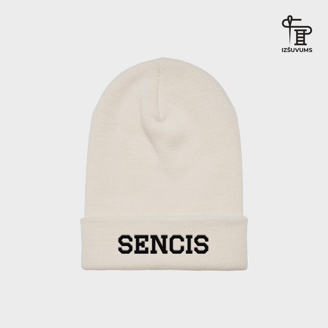 Izšūta ziemas cepure "Sencis"