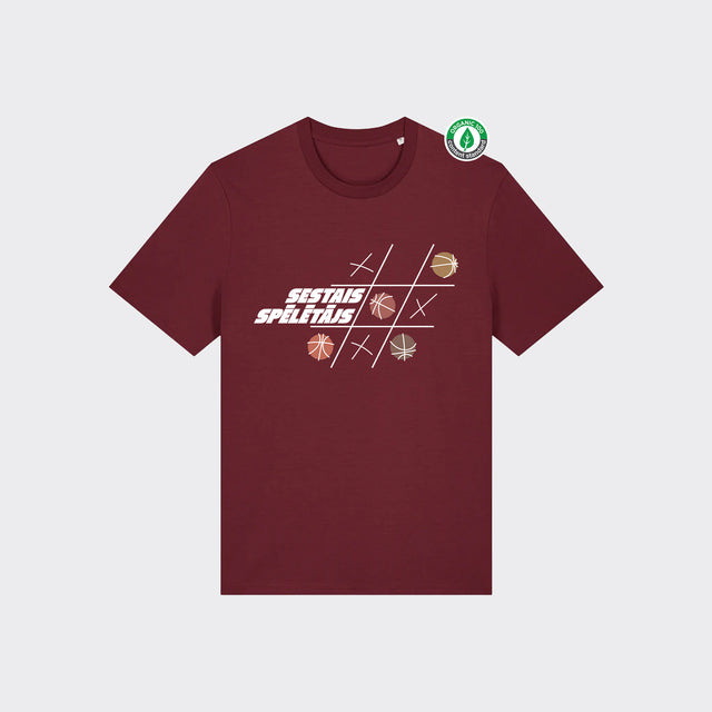 Organiskās kokvilnas T-krekls "Sestais Spēlētājs"