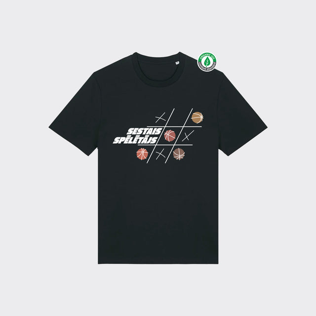 Organiskās kokvilnas T-krekls "Sestais Spēlētājs"