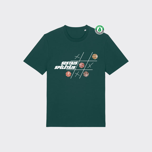 Organiskās kokvilnas T-krekls "Sestais Spēlētājs"