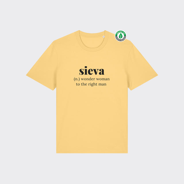 Organiskās kokvilnas T-krekls "Sieva"