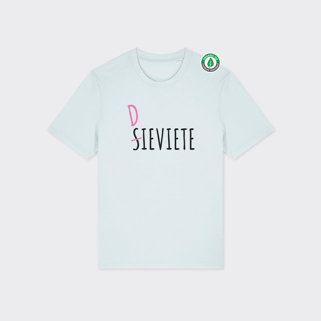 Organiskās kokvilnas T-krekls "Sieviete Dieviete"