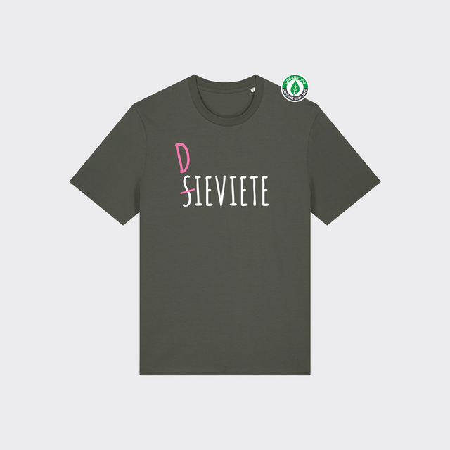 Organiskās kokvilnas T-krekls "Sieviete Dieviete"