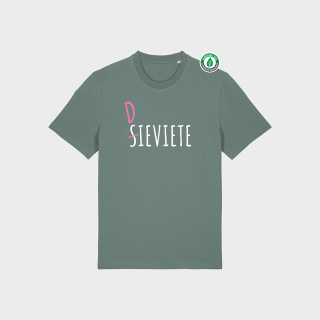 Organiskās kokvilnas T-krekls "Sieviete Dieviete"