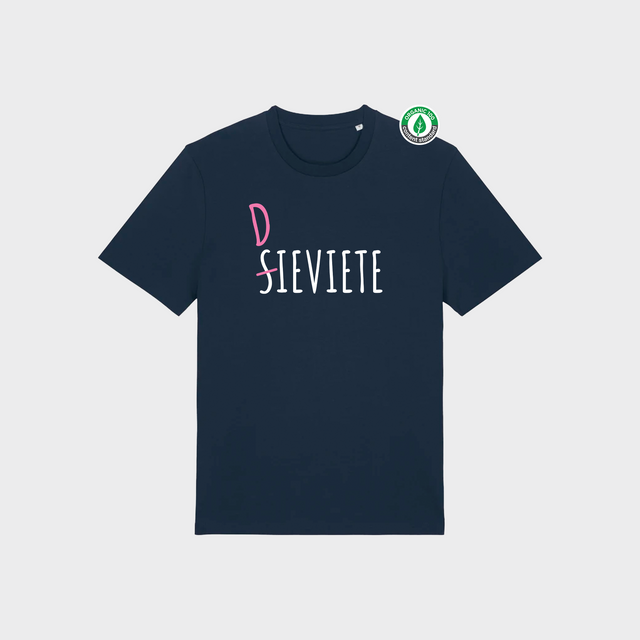 Organiskās kokvilnas T-krekls "Sieviete Dieviete"