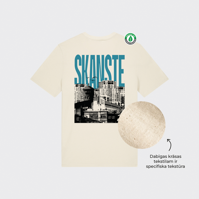 Organiskās kokvilnas T-krekls "Skanste"