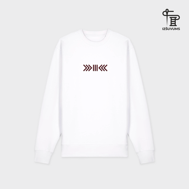 Izšūts organiskās kokvilnas džemperis "Skujiņa"