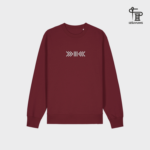 Izšūts organiskās kokvilnas džemperis "Skujiņa"