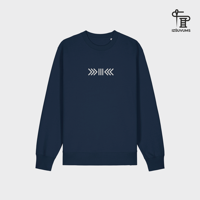 Izšūts organiskās kokvilnas džemperis "Skujiņa"