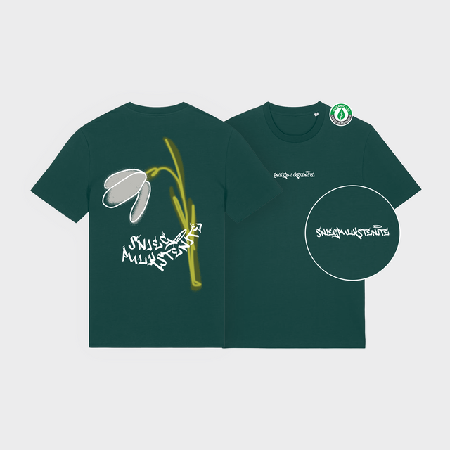 Organiskās kokvilnas T-krekls "Sniegpulkstenīte"