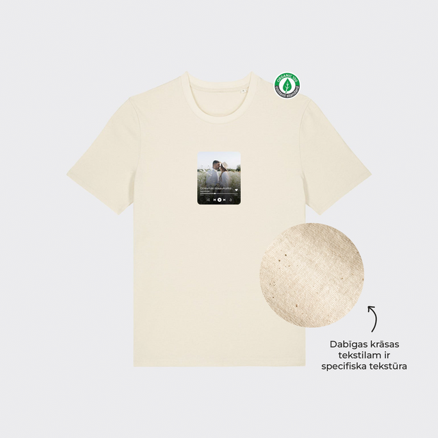 Personalizējams Organiskās kokvilnas T-krekls "Spotify"