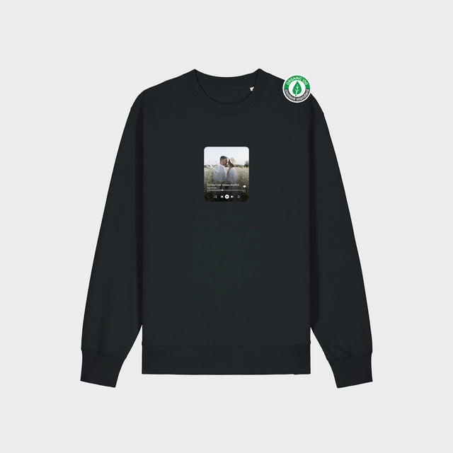 Personalizējams Organiskās kokvilnas džemperis "Spotify"