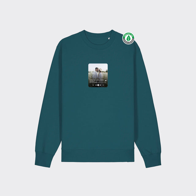 Personalizējams Organiskās kokvilnas džemperis "Spotify"