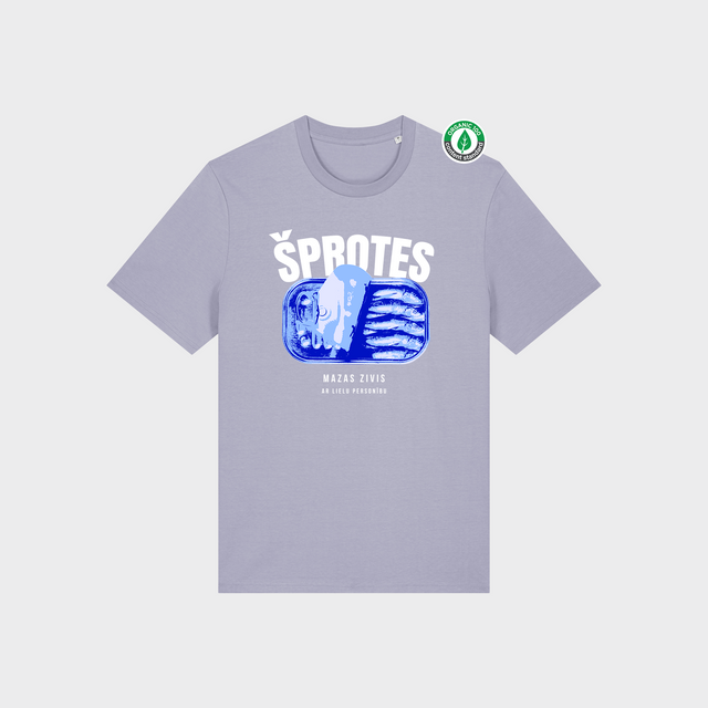 Organiskās kokvilnas T-krekls "ŠPROTES"