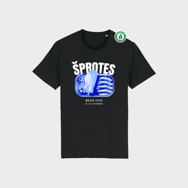 Organiskās kokvilnas T-krekls "ŠPROTES"
