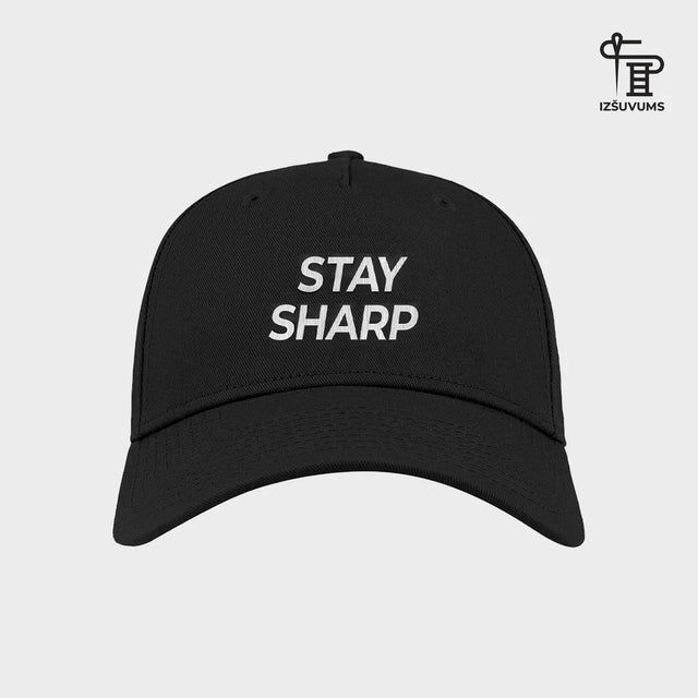 Izšūta cepure "Stay Sharp"