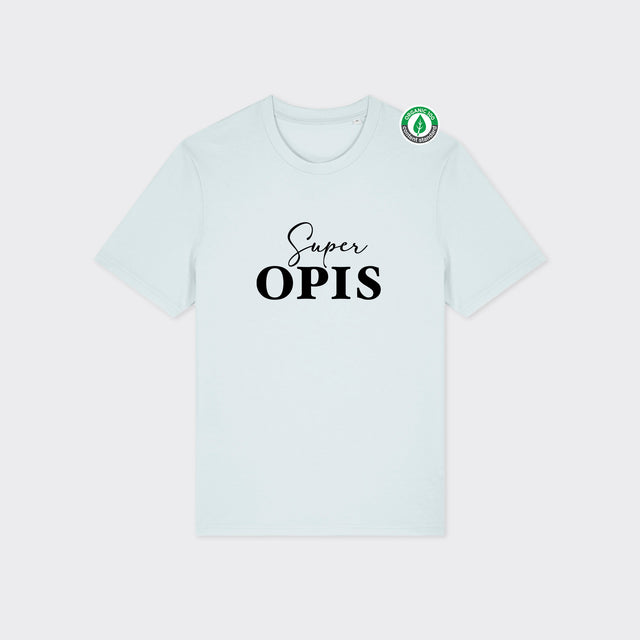 Organiskās kokvilnas T-krekls "Super OPIS"