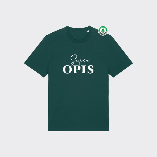 Organiskās kokvilnas T-krekls "Super OPIS"