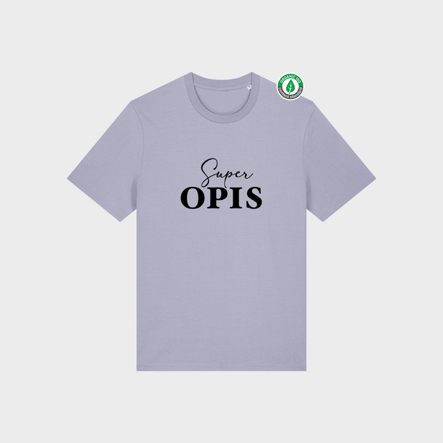 Organiskās kokvilnas T-krekls "Super OPIS"