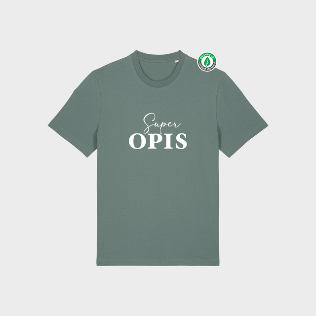 Organiskās kokvilnas T-krekls "Super OPIS"
