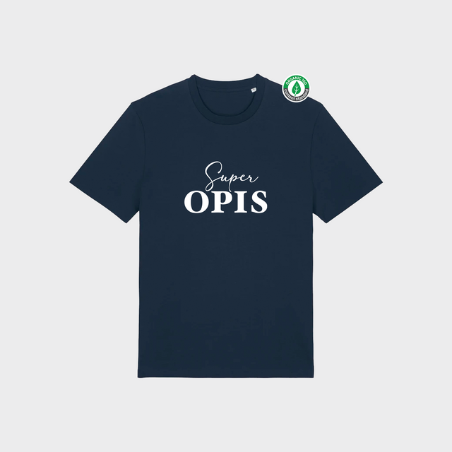 Organiskās kokvilnas T-krekls "Super OPIS"
