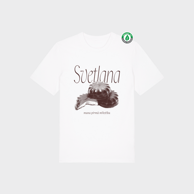 Organiskās kokvilnas T-krekls "Svetlana"
