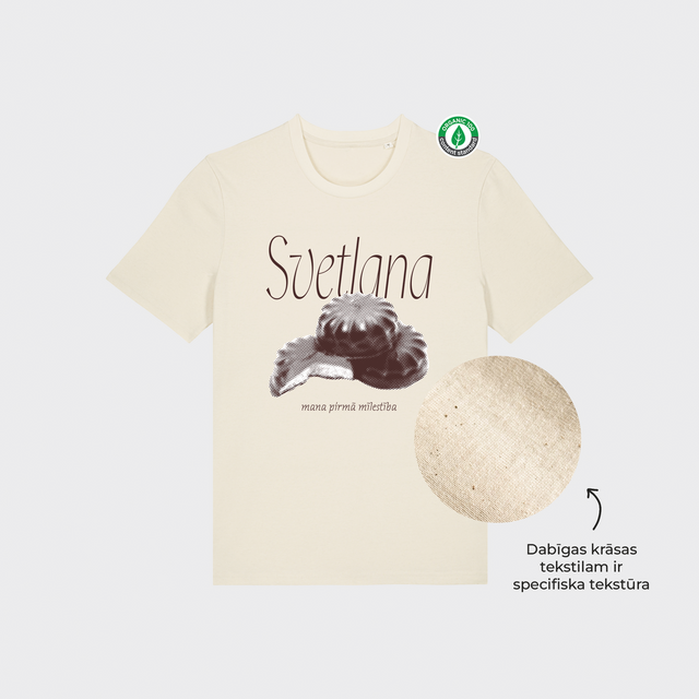Organiskās kokvilnas T-krekls "Svetlana"