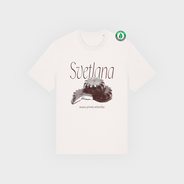 Organiskās kokvilnas T-krekls "Svetlana"