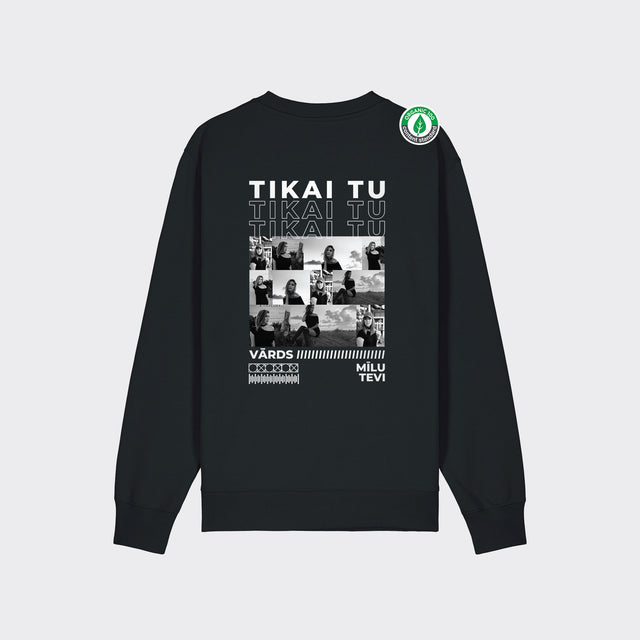 Personalizējams Organiskās kokvilnas džemperis "TIKAI TU"