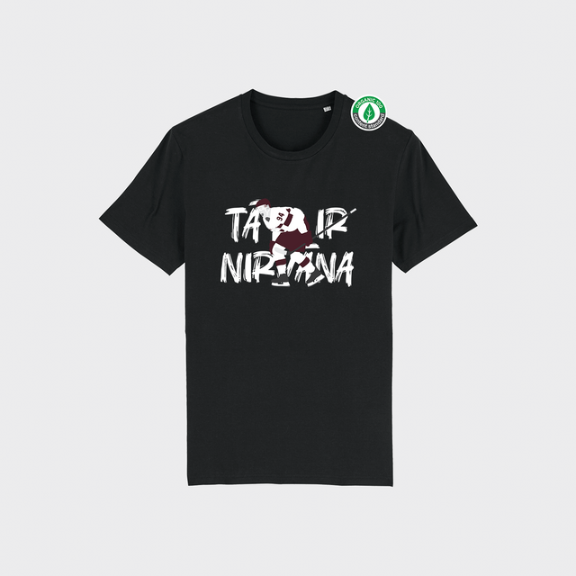 Organiskās kokvilnas T-krekls "Tā ir nirvāna"