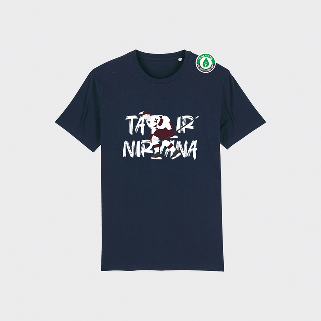 Organiskās kokvilnas T-krekls "Tā ir nirvāna"