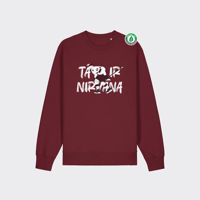 Organiskās kokvilnas džemperis "Tā ir nirvāna"