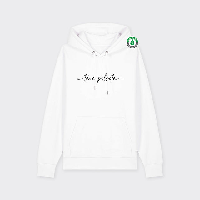 Personalizējams organiskās kokvilnas hūdijs "Pilsētnieks/ce"