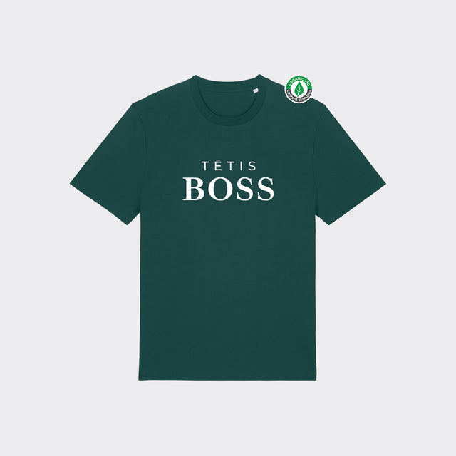 Organiskās kokvilnas T-krekls "Tētis BOSS"