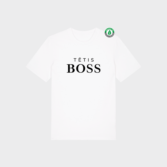 Organiskās kokvilnas T-krekls "Tētis BOSS"