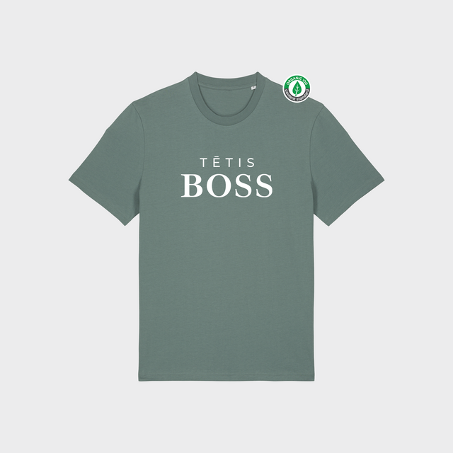 Organiskās kokvilnas T-krekls "Tētis BOSS"