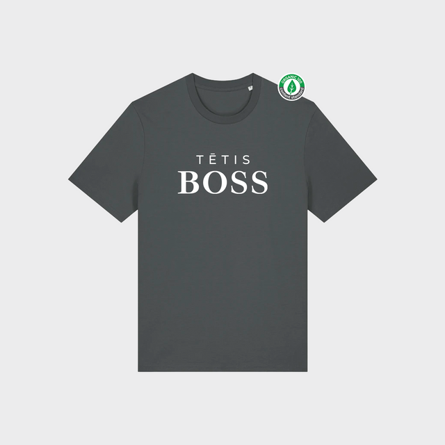 Organiskās kokvilnas T-krekls "Tētis BOSS"