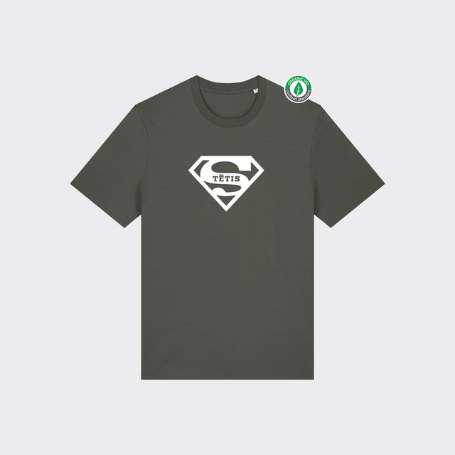Organiskās kokvilnas T-krekls "Tētis (Supermens)"