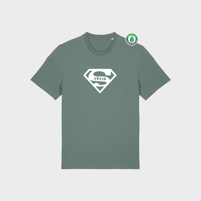 Organiskās kokvilnas T-krekls "Tētis (Supermens)"