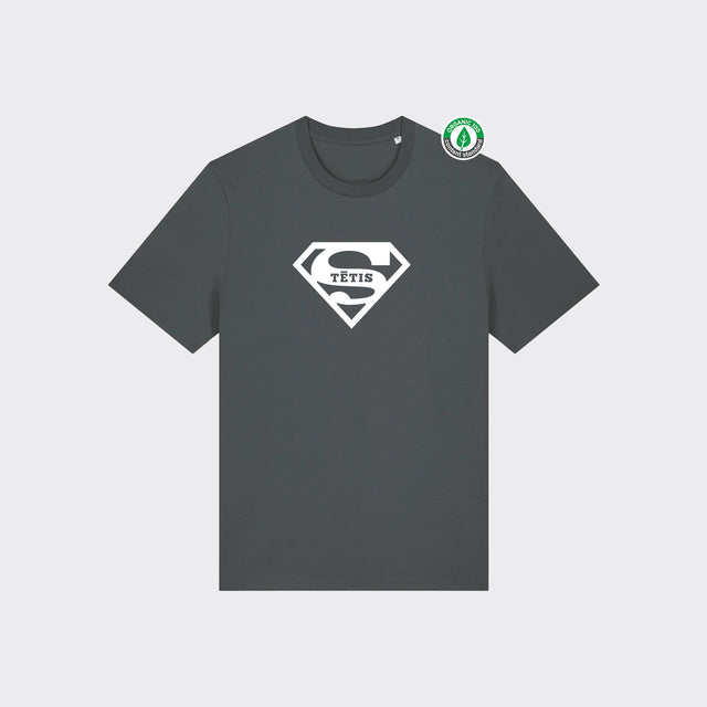 Organiskās kokvilnas T-krekls "Tētis (Supermens)"