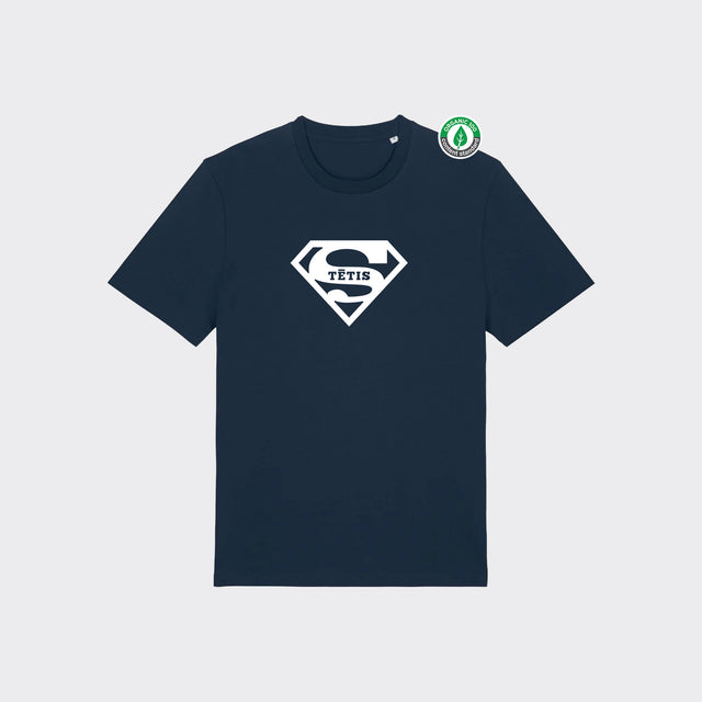 Organiskās kokvilnas T-krekls "Tētis (Supermens)"