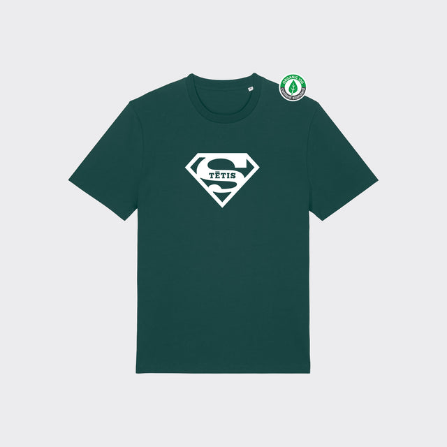 Organiskās kokvilnas T-krekls "Tētis (Supermens)"