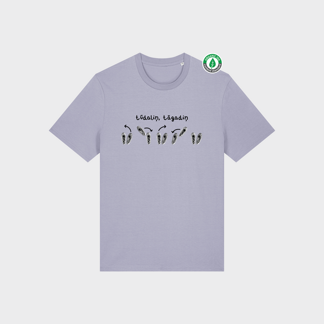 Organiskās kokvilnas T-krekls "Tūdaliņ tāgadiņ"