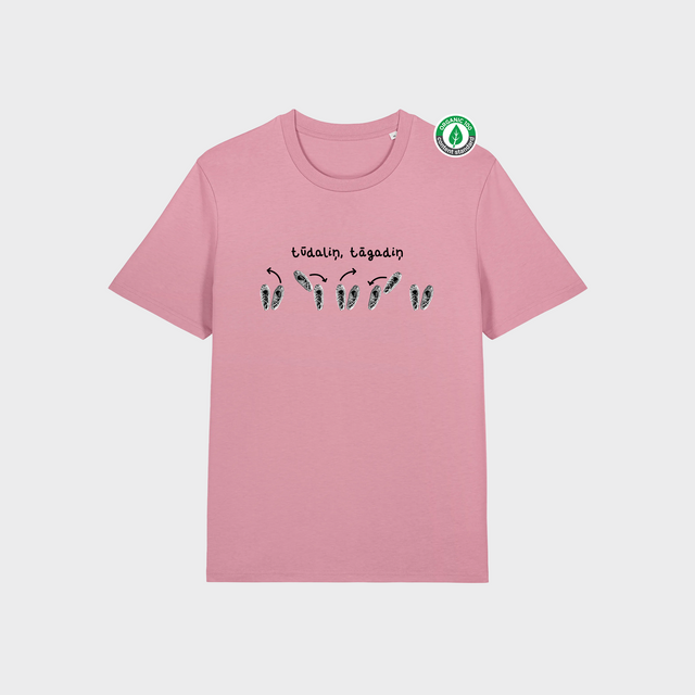 Organiskās kokvilnas T-krekls "Tūdaliņ tāgadiņ"