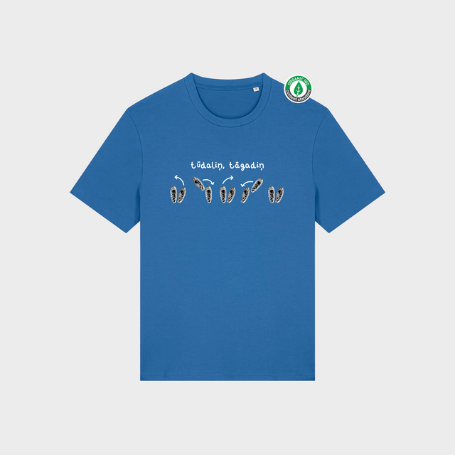 Organiskās kokvilnas T-krekls "Tūdaliņ tāgadiņ"